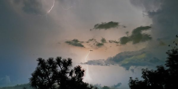 Heavy summer storm over Birmingham, AL, dumping tons of rain and causing major foundation damage to homes.